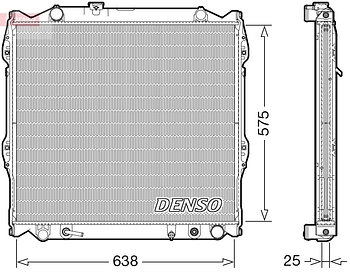 Радиатор охлаждения DENSO DRM50138