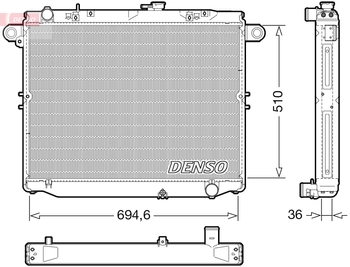 Радиатор охлаждения DENSO DRM50139