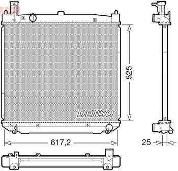 Радиатор охлаждения DENSO DRM50141