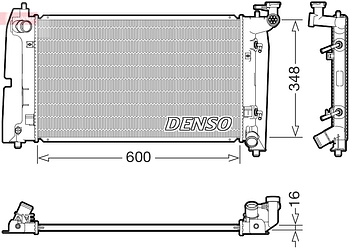 Радиатор охлаждения DENSO DRM50142