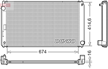 Радиатор охлаждения DENSO DRM50149