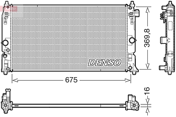 Радиатор охлаждения DENSO DRM50150