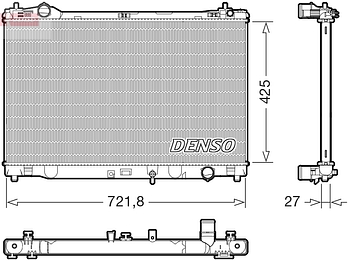 Радиатор охлаждения DENSO DRM50153