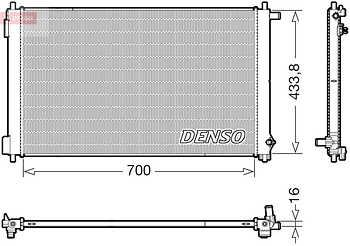 Радиатор охлаждения DENSO DRM50154