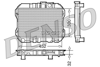Радиатор охлаждения DENSO DRM50200