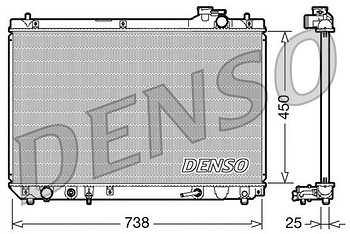 Радиатор охлаждения DENSO DRM51004