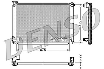 Радиатор охлаждения DENSO DRM51005