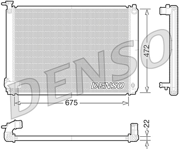 Радиатор охлаждения DENSO DRM51010