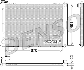 Радиатор охлаждения DENSO DRM51011