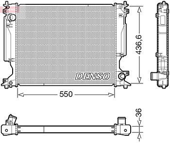 Радиатор охлаждения DENSO DRM51014