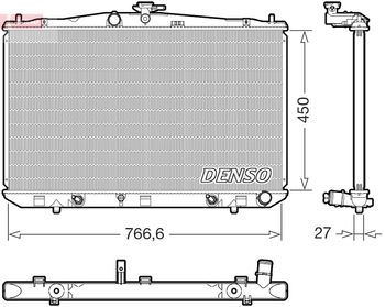 Радиатор охлаждения DENSO DRM51017