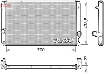 Радиатор охлаждения DENSO DRM51019