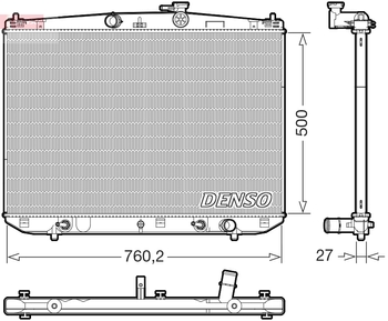 Радиатор охлаждения DENSO DRM51020