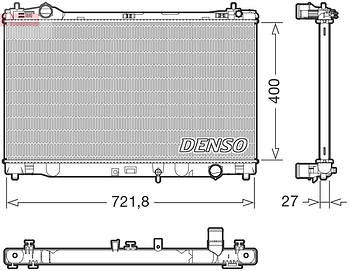 Радиатор охлаждения DENSO DRM51021