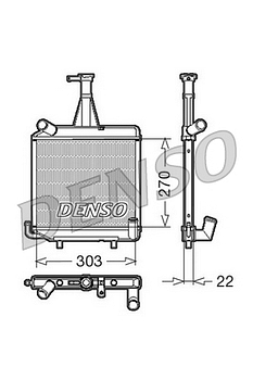 Радиатор охлаждения DENSO DRM99000