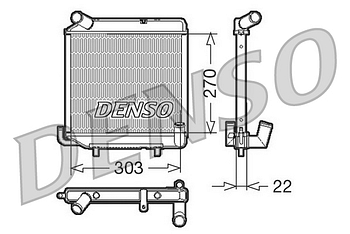 Радиатор охлаждения DENSO DRM99003