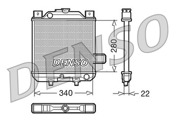 Радиатор охлаждения DENSO DRM99006