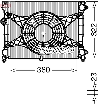 Радиатор охлаждения DENSO DRM99010