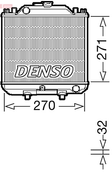 Радиатор охлаждения DENSO DRM99011