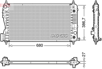 Радиатор охлаждения DENSO DRM99012