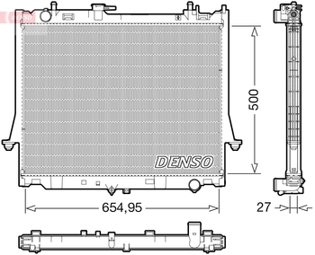 Радиатор охлаждения DENSO DRM99014