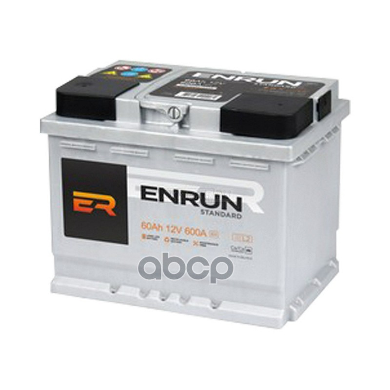 Аккумулятор ENRUN Standart 60 Ач обратный R+ 242x175x190 L2 EN 600 А ENRUN ES600