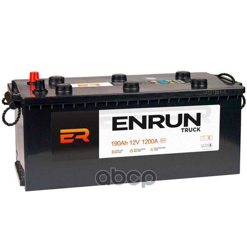 Аккумулятор ENRUN Truck 190 Ач L+(3) 510x218x225 B EN 1250 А ENRUN EST1903
