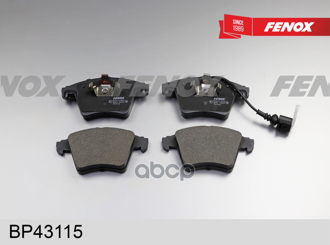 Колодки передние FENOX BP43115