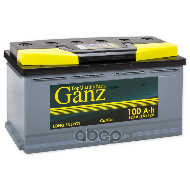 Аккумулятор GANZ Standart 100 Ач обратный R+ 353x175x190 L5 EN 820 А GANZ GA1000