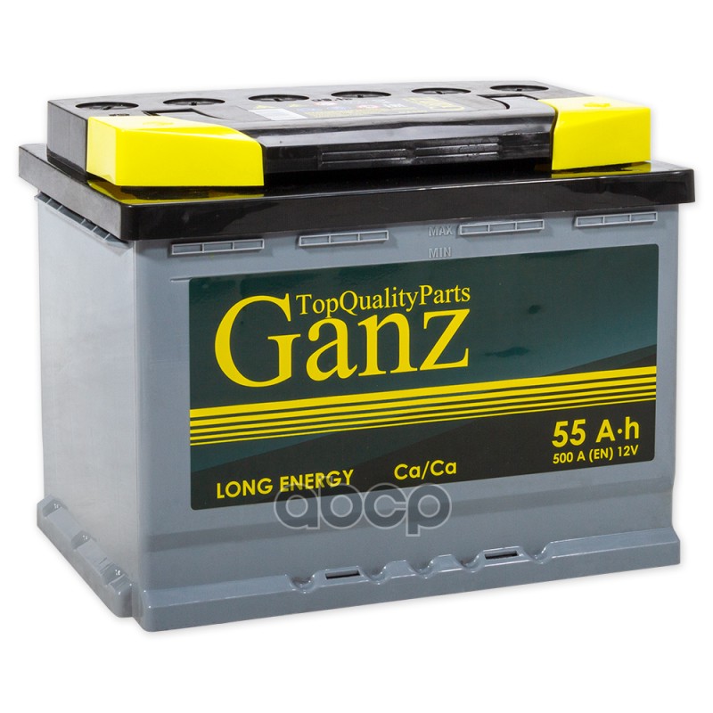 Аккумулятор GANZ Standart 55 Ач прямой L+ 242x175x190 L2 EN 500 А GANZ GA551