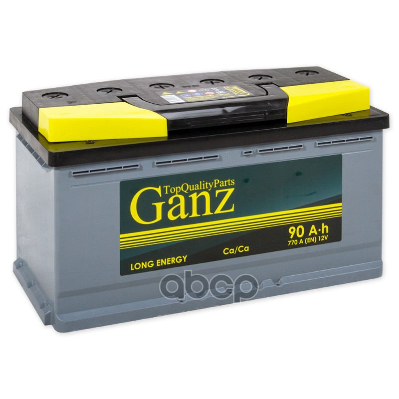 Аккумулятор GANZ Standart 90 Ач обратный R+ 353x175x190 L5 EN 770 А GANZ GA900