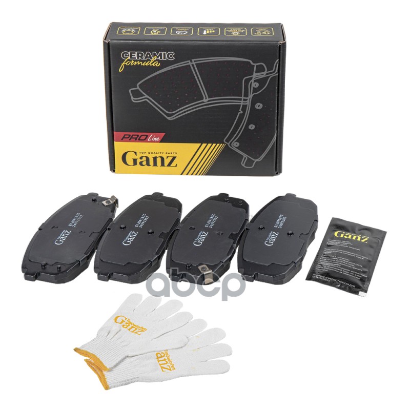 Колодки тормозные передние PRO-Line Ceramic GANZ GIJ09187C