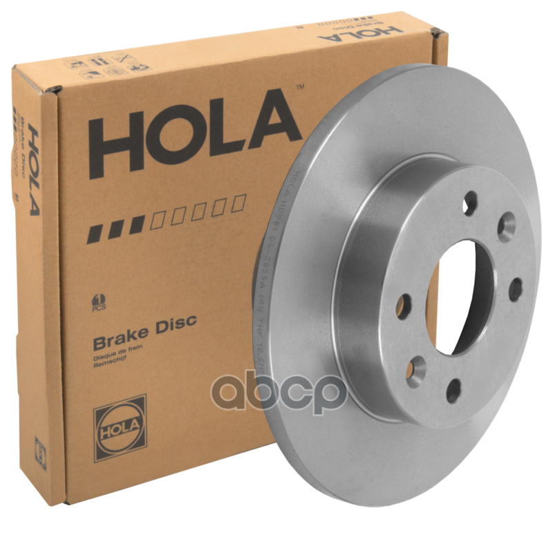Тормозной диск невентилируемый 238x12, передний HOLA HD981