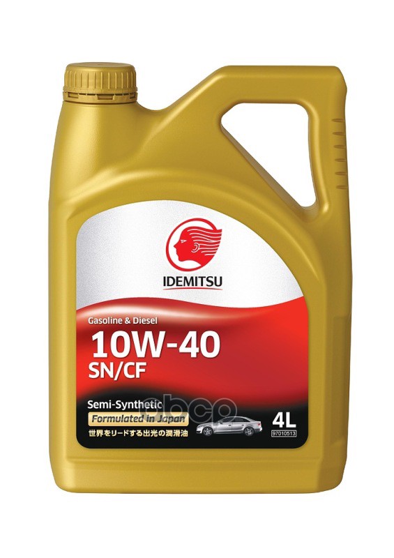 Масло IDEMITSU Semi-synthetic SN/CF 10W-40 4л