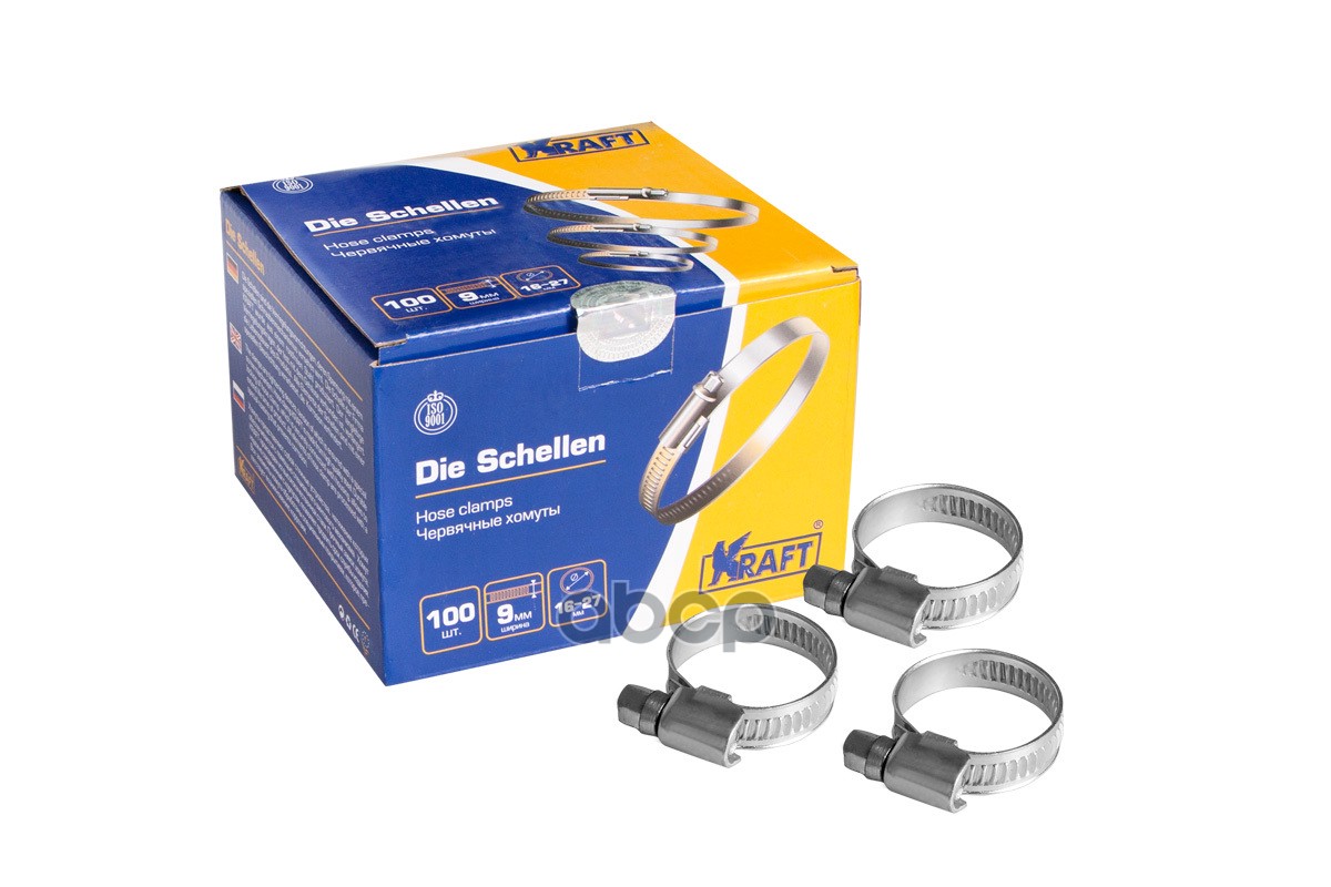 Хомут червячный 16-27 мм KRAFT KT880203