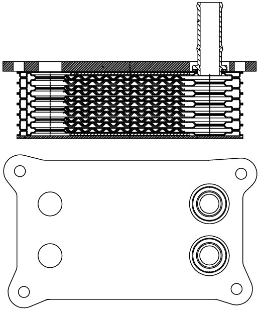 Радиатор масляный для ам Ford Transit (00-)Mondeo (00-) 2.0D