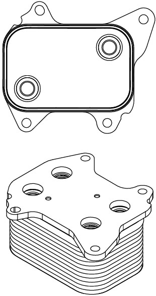 Радиатор масляный для ам Chery Tiggo (T11) (05-)Tiggo 5 (T21