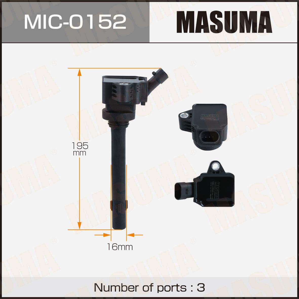 Катушки зажигания MASUMA MIC-0152