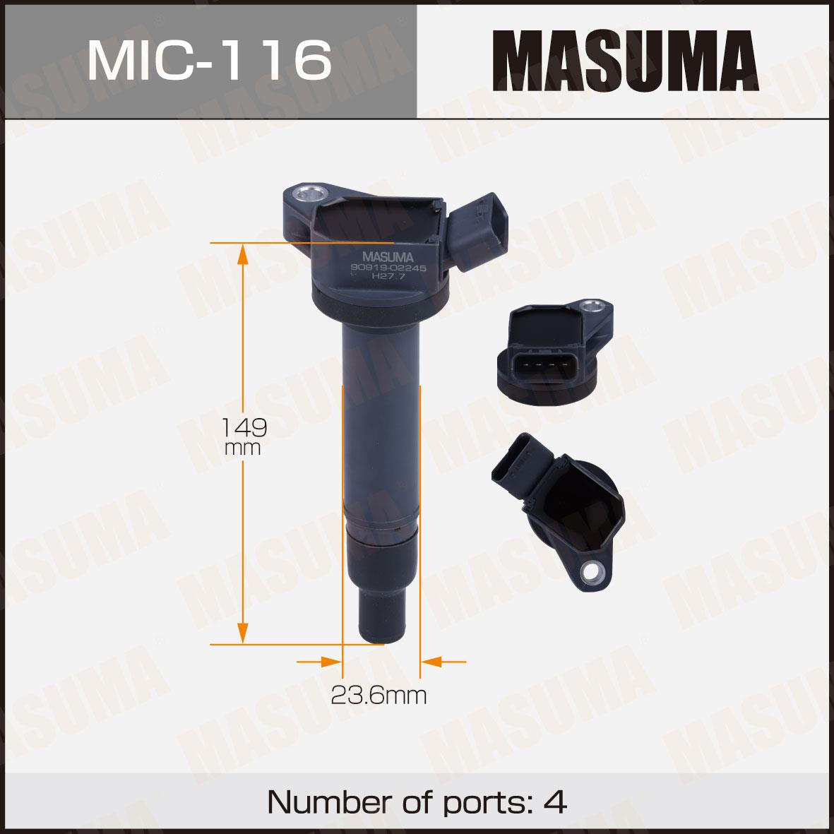Катушки зажигания MASUMA MIC-116