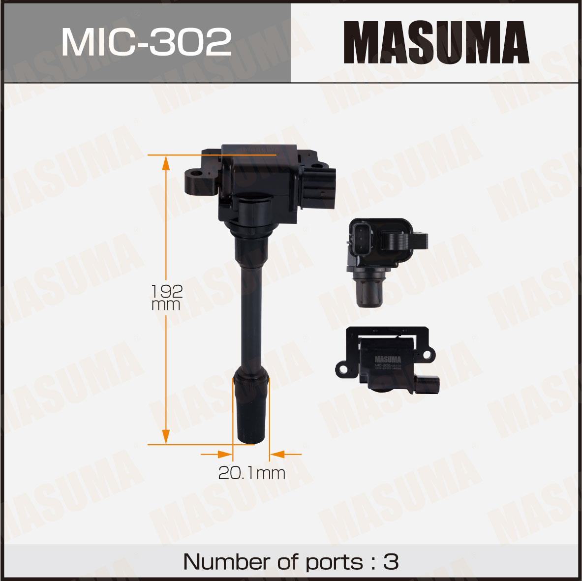 Катушки зажигания MASUMA MIC-302