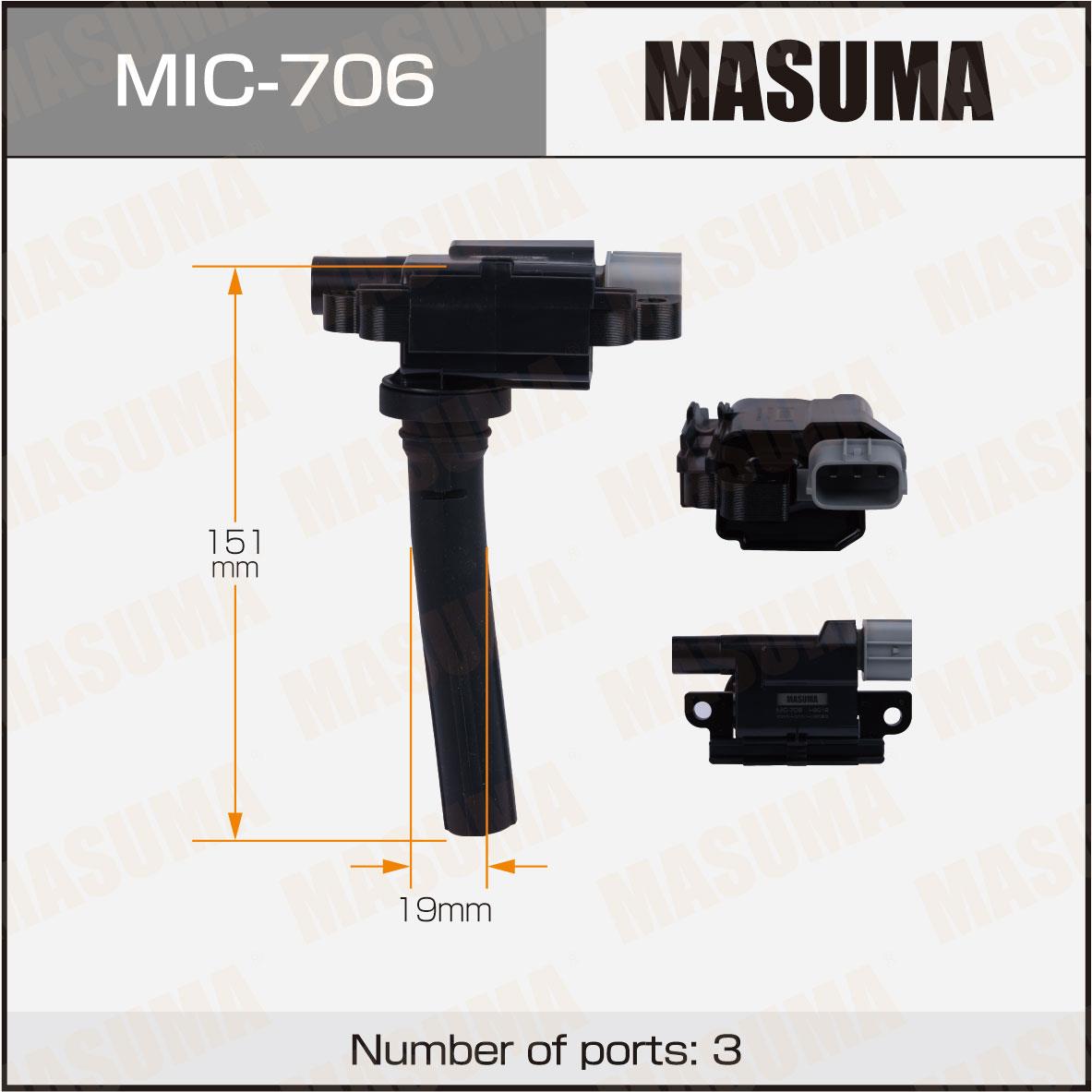 Катушки зажигания MASUMA MIC-706