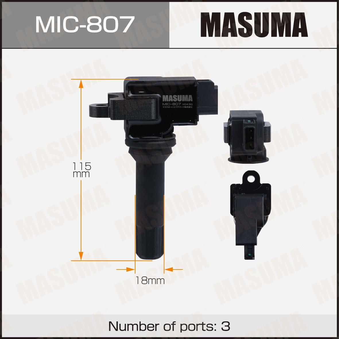 Катушки зажигания MASUMA MIC-807