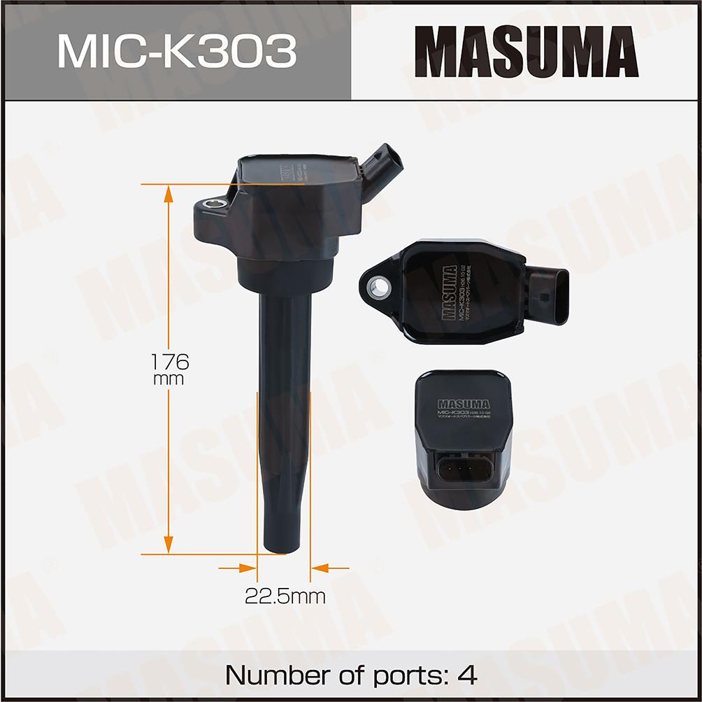 Катушки зажигания MASUMA MIC-K303