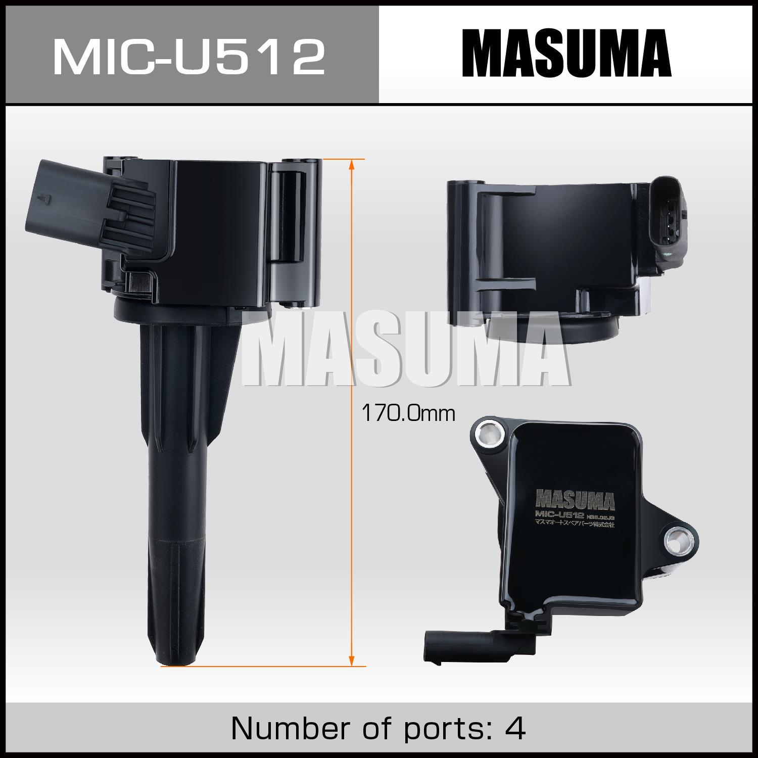 Катушки зажигания MASUMA MIC-U512