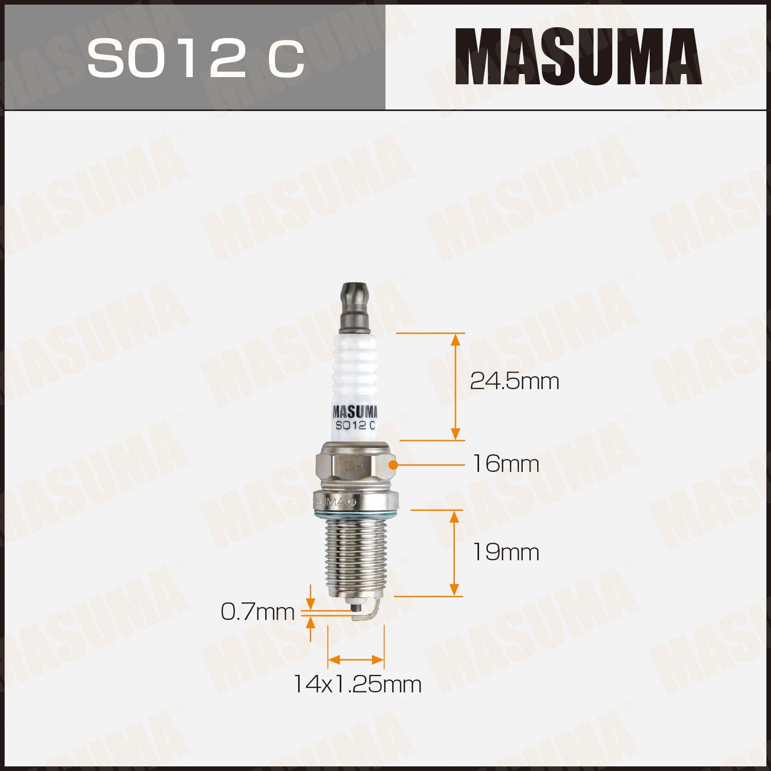 Свечи зажигания MASUMA S012C