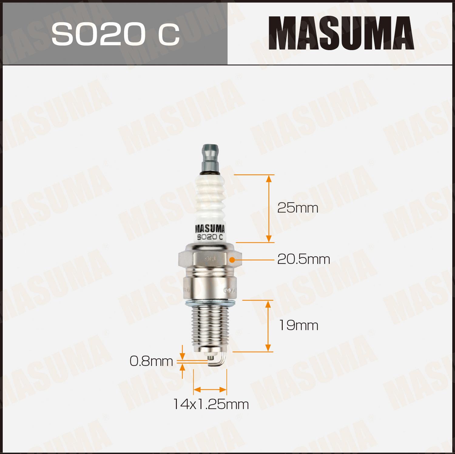 Свечи зажигания MASUMA S020C