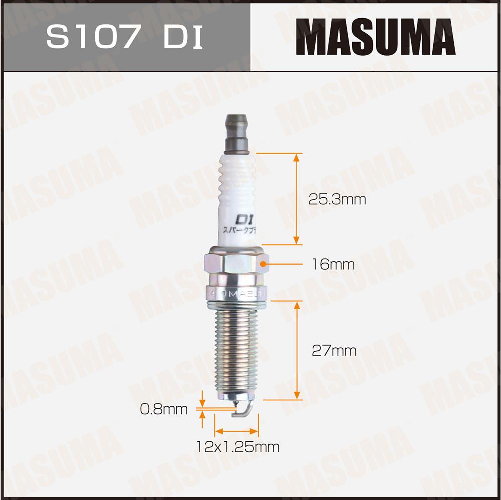 Свечи зажигания MASUMA S107DI
