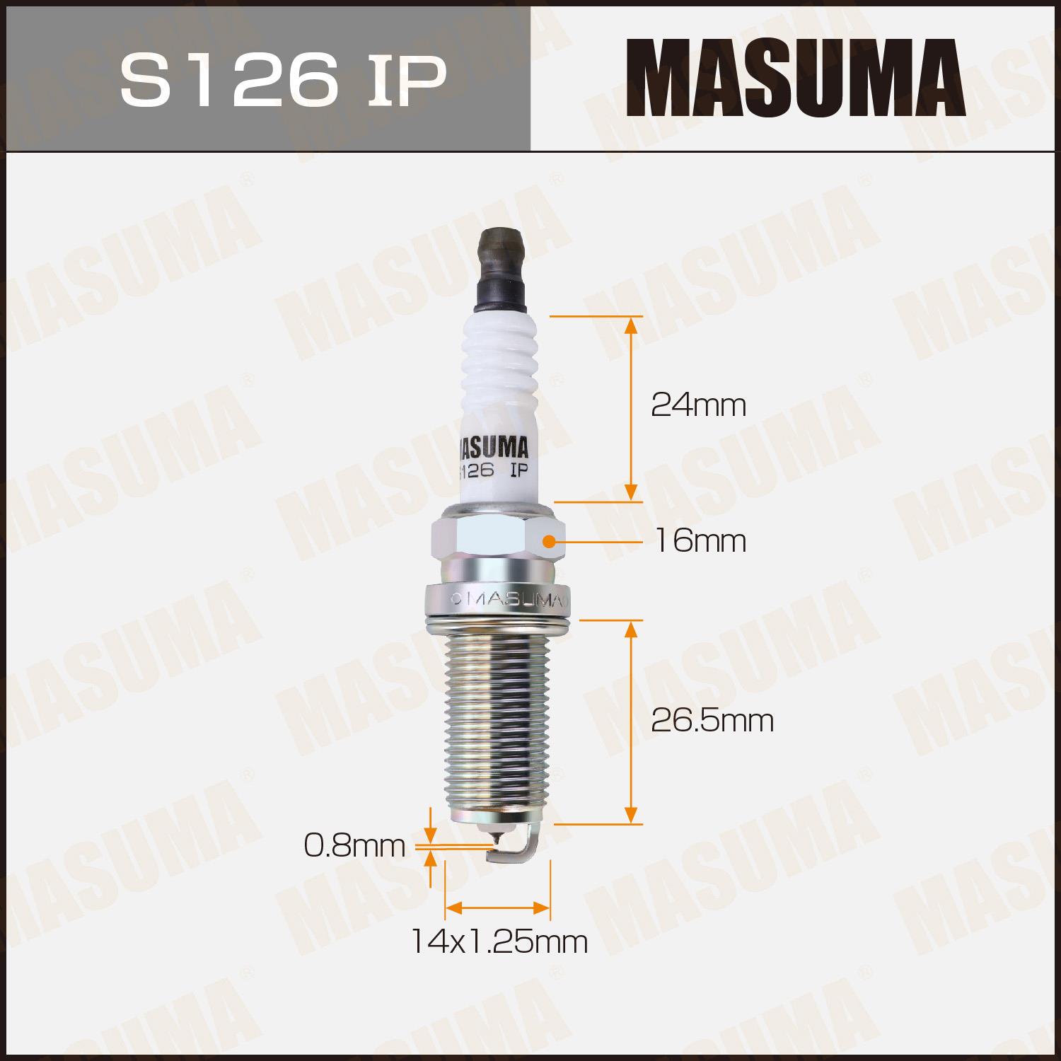 Свечи зажигания MASUMA S126IP