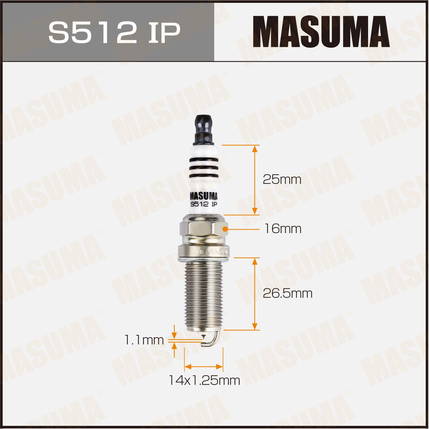 Свечи зажигания MASUMA S512IP