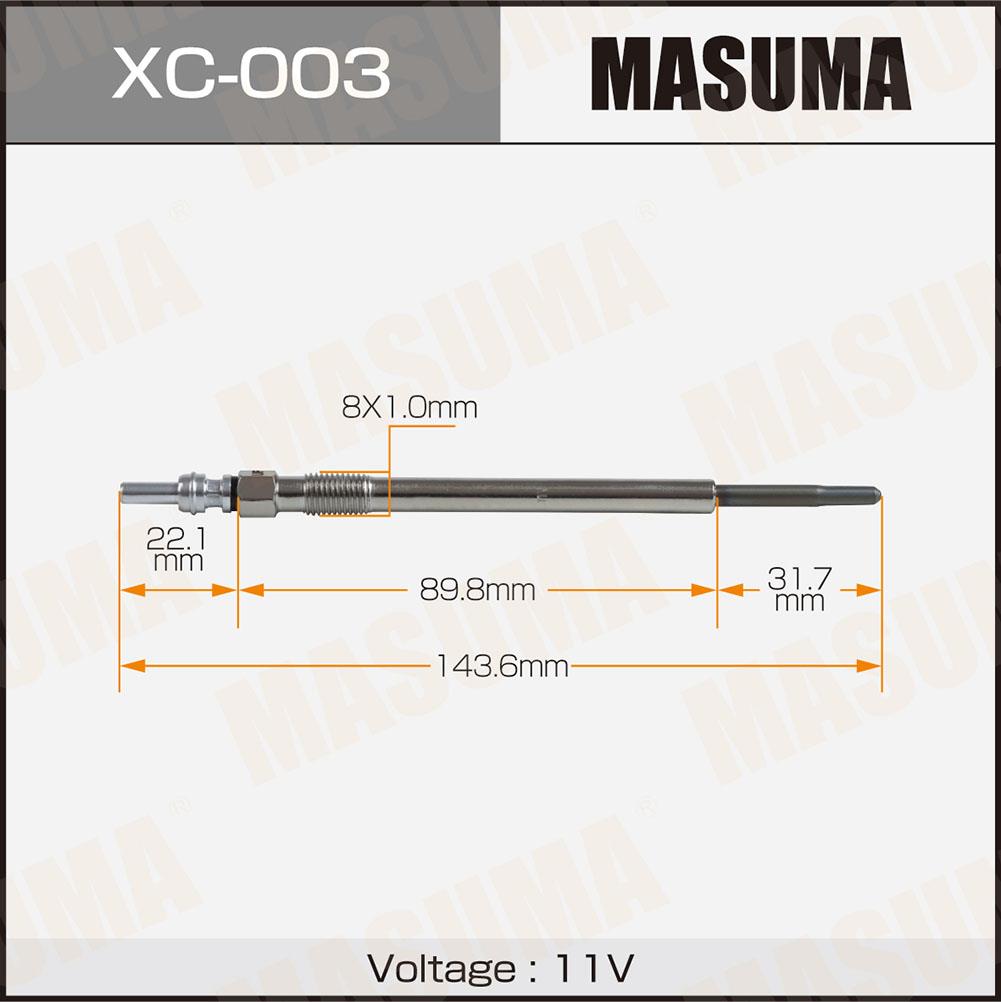 Свечи накаливания MASUMA XC-003